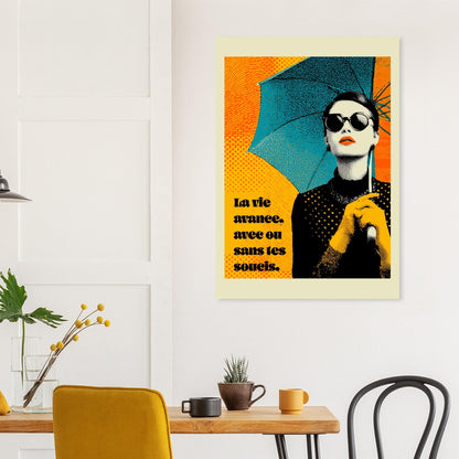 Pop Art woman quote poster - Sillystroke