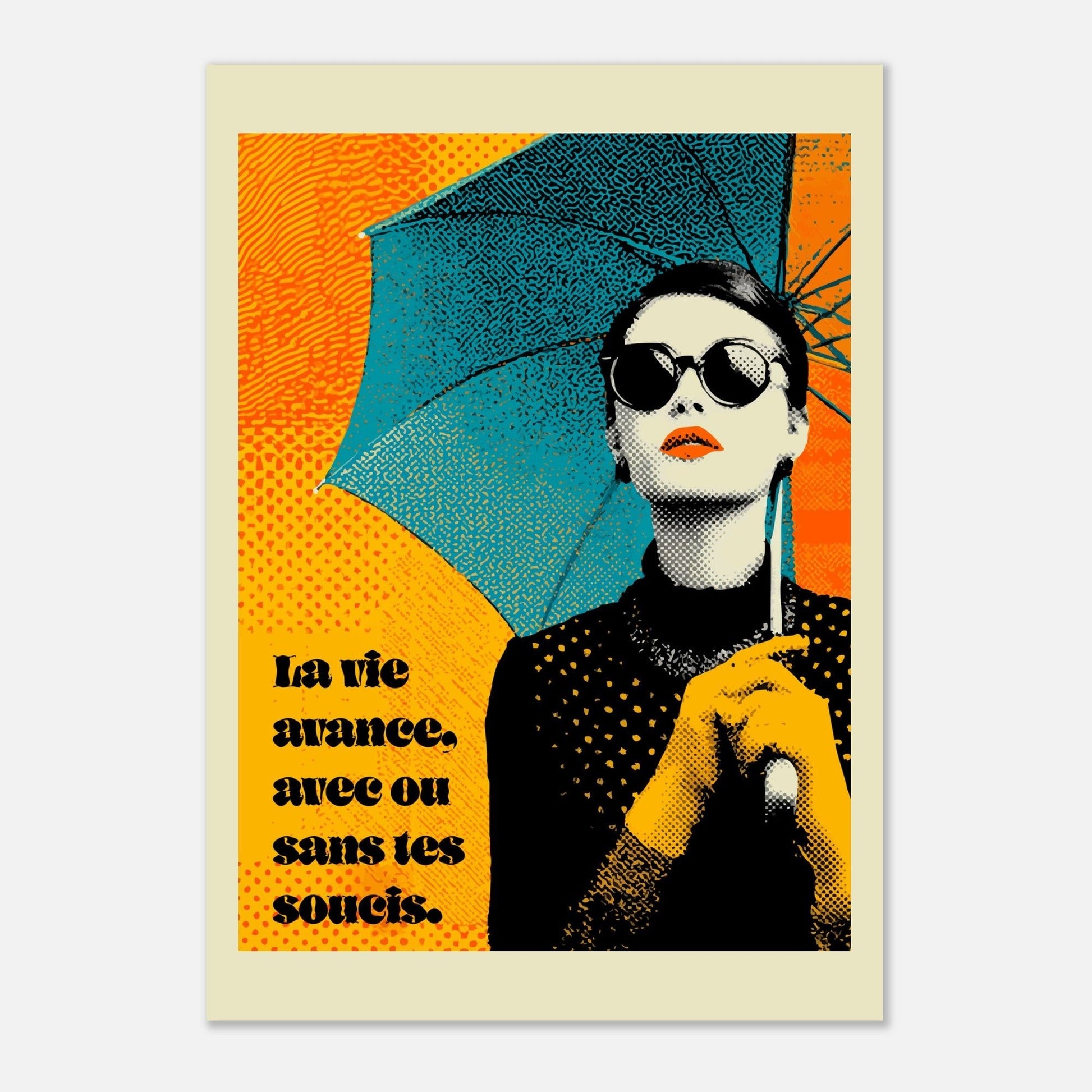Pop Art woman quote poster - Sillystroke