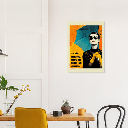 Pop Art woman quote poster - Sillystroke