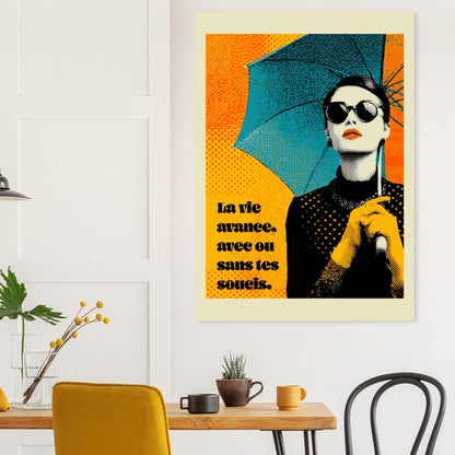 Pop Art woman quote poster - Sillystroke