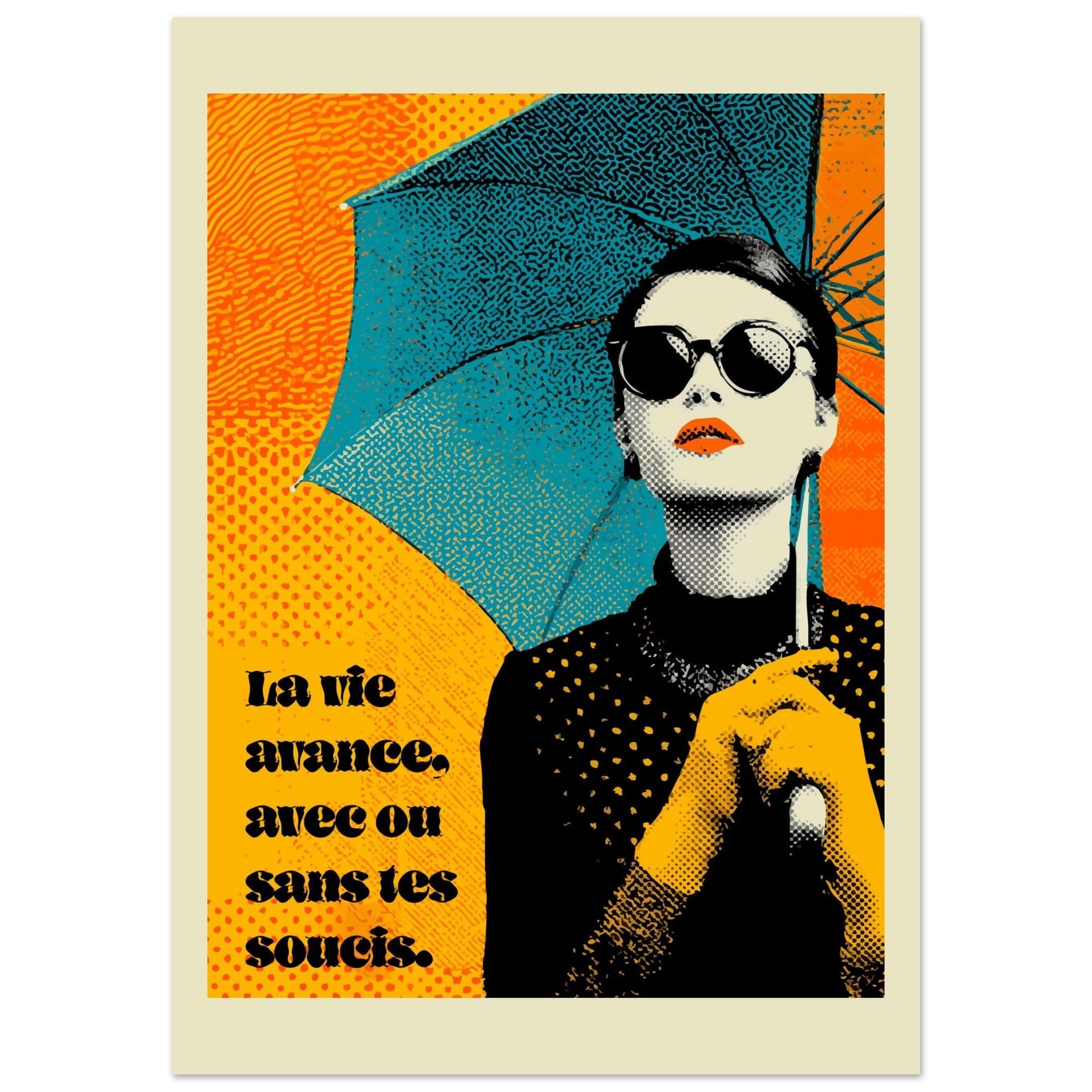 Pop Art woman quote poster - Sillystroke