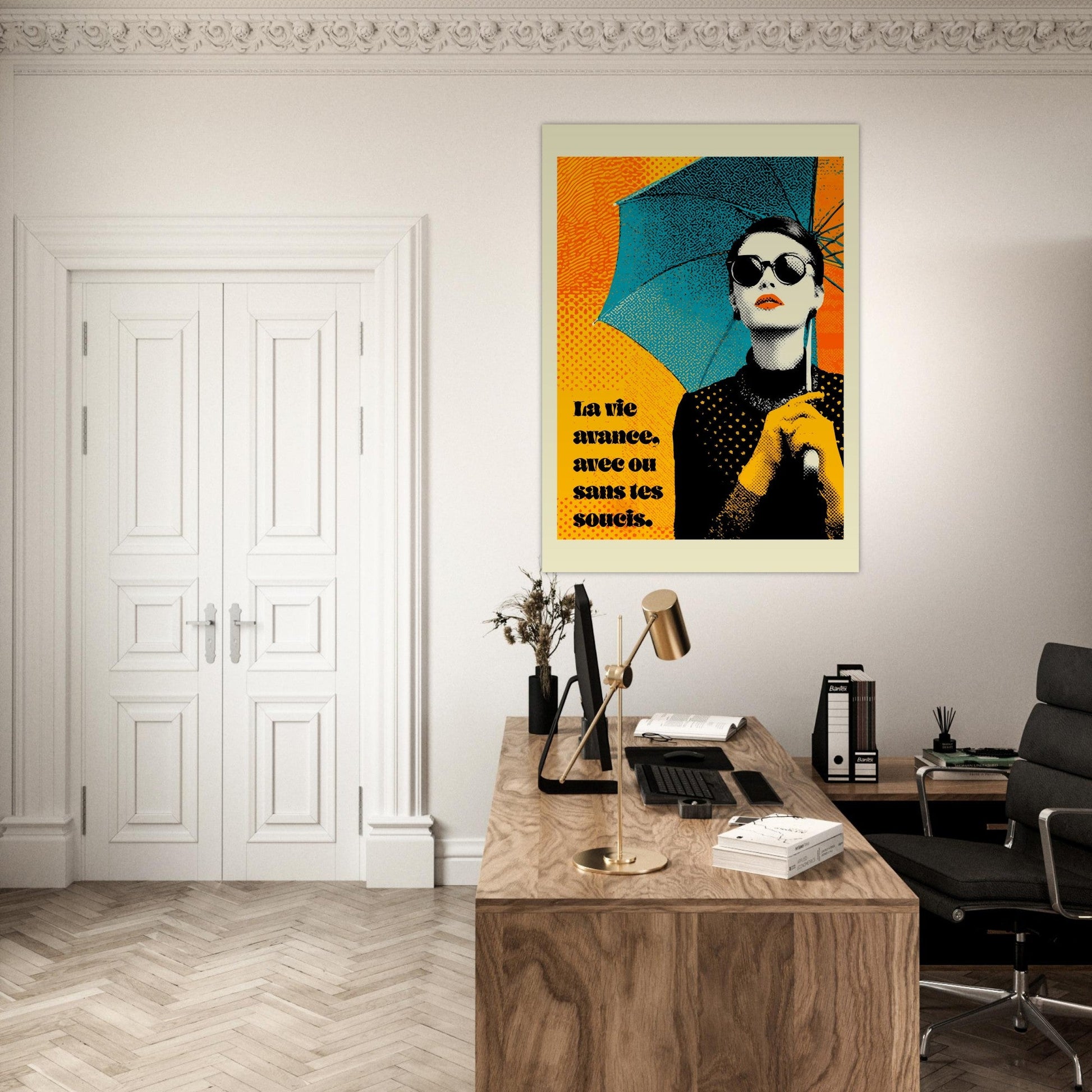 Pop Art woman quote poster - Sillystroke