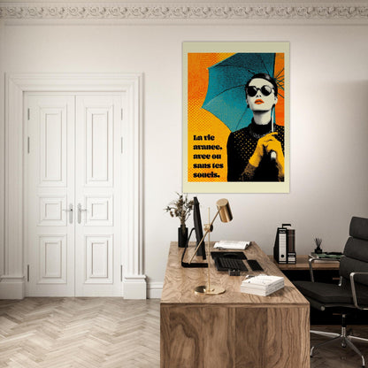 Pop Art woman quote poster - Sillystroke