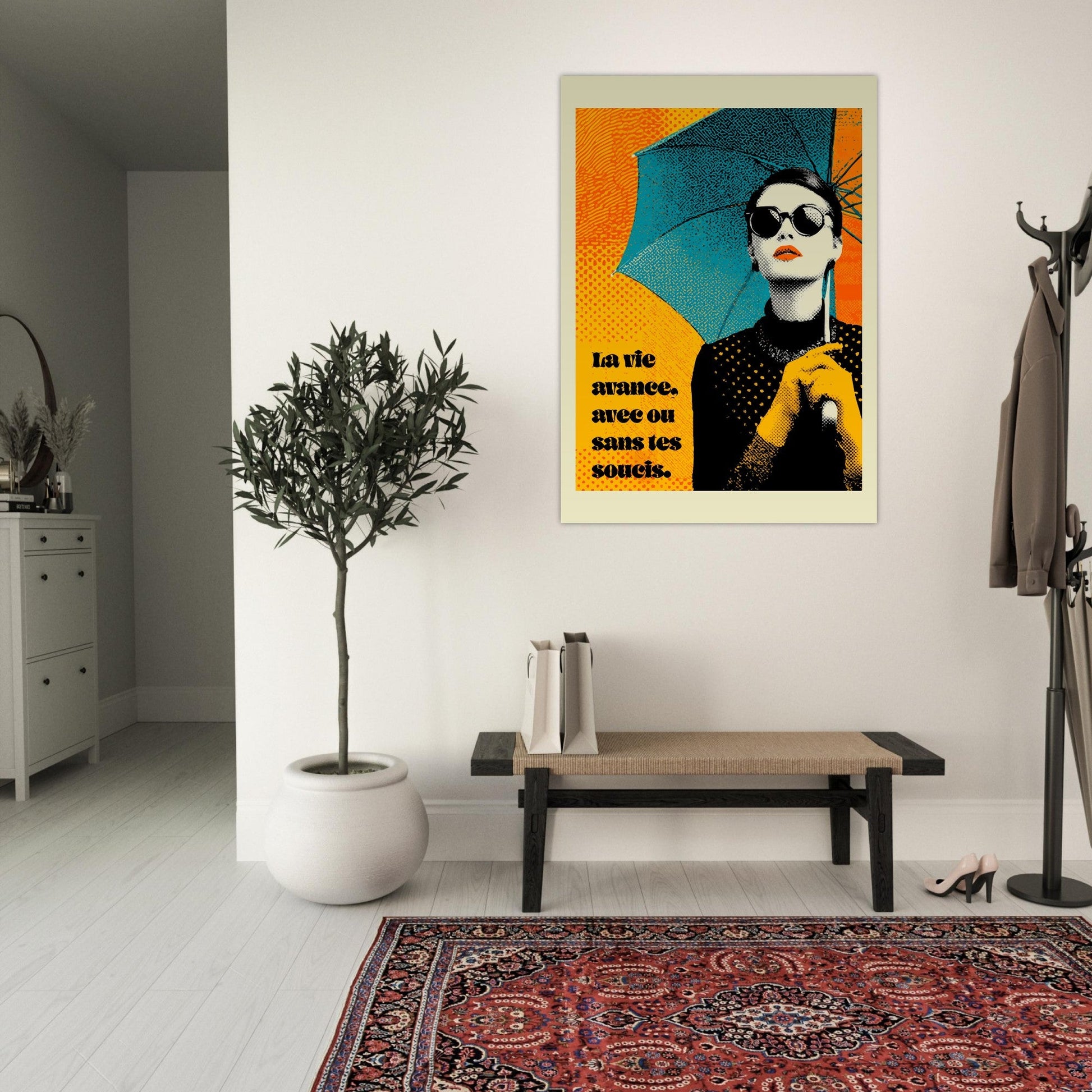 Pop Art woman quote poster - Sillystroke