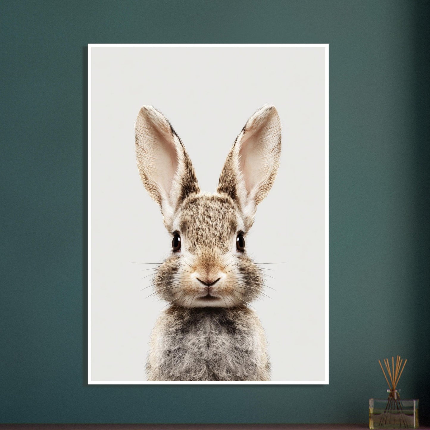 Rabbit Portrait Poster - Sillystroke
