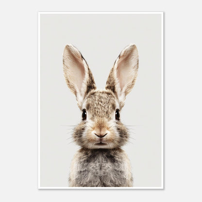 Rabbit Portrait Poster - Sillystroke