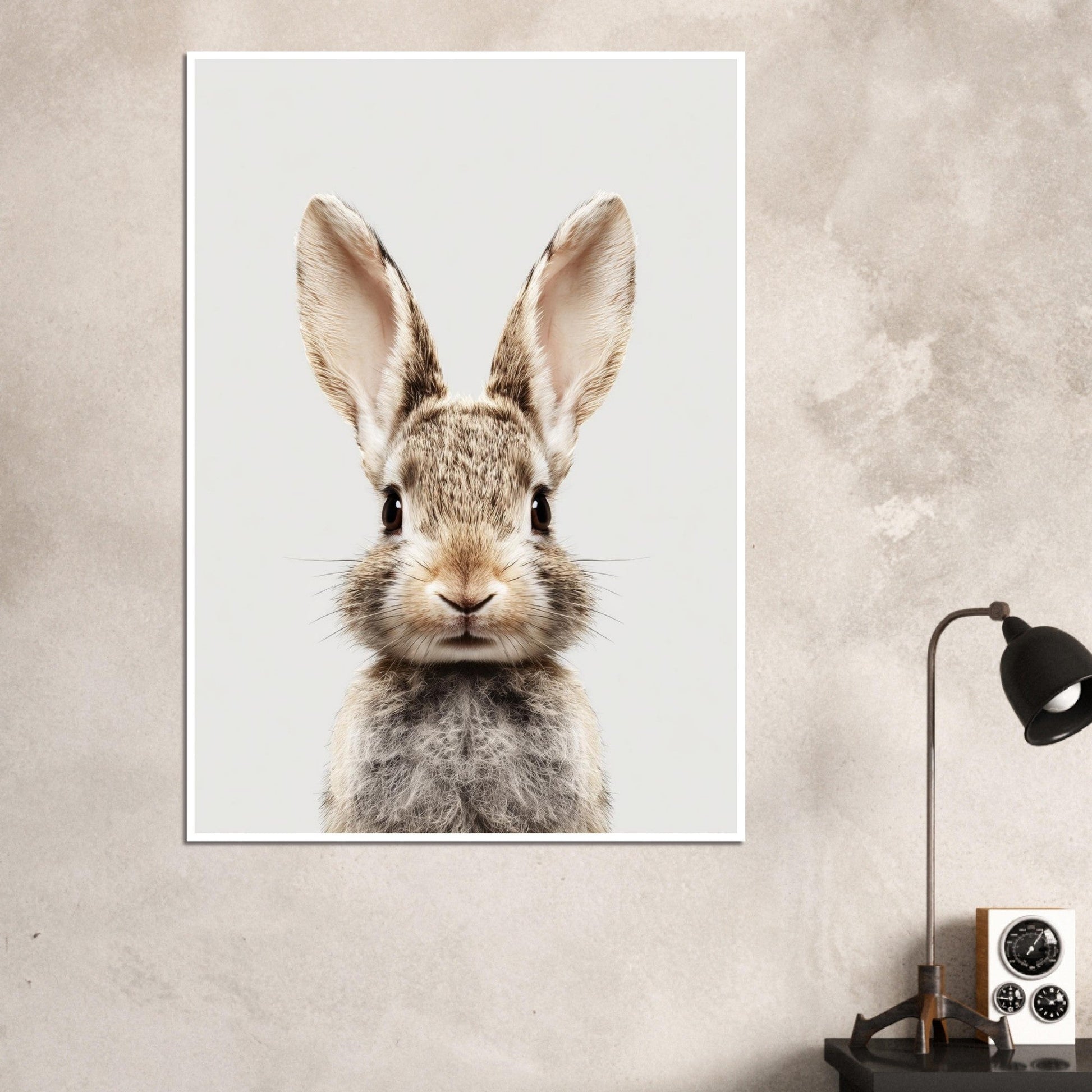 Rabbit Portrait Poster - Sillystroke