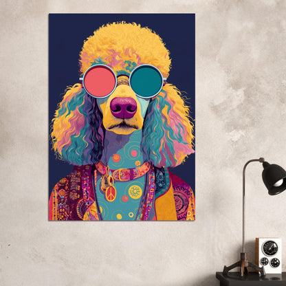 Retro 70s Pudel Poster - Sillystroke