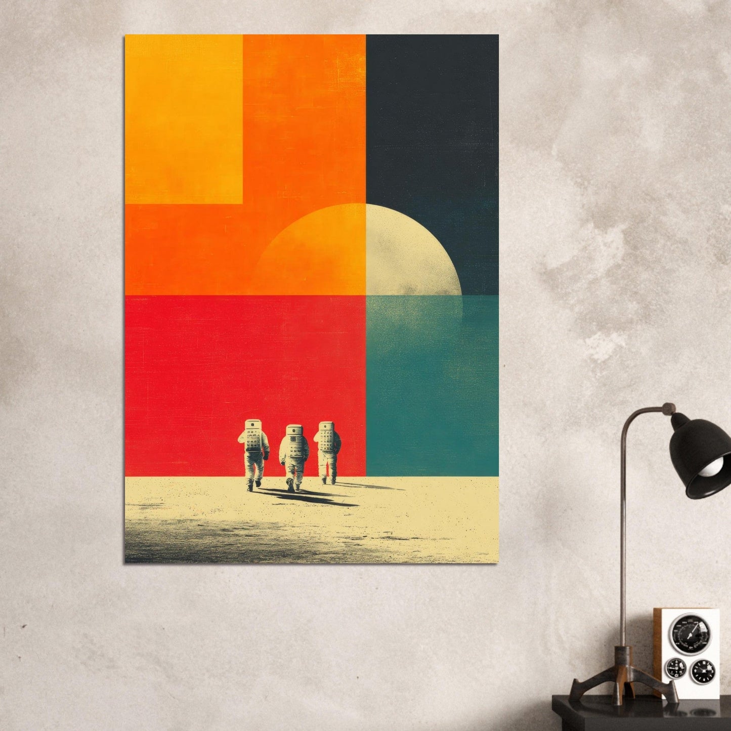 Retro astronaut poster - Sillystroke