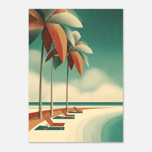 Retro beach poster - Sillystroke