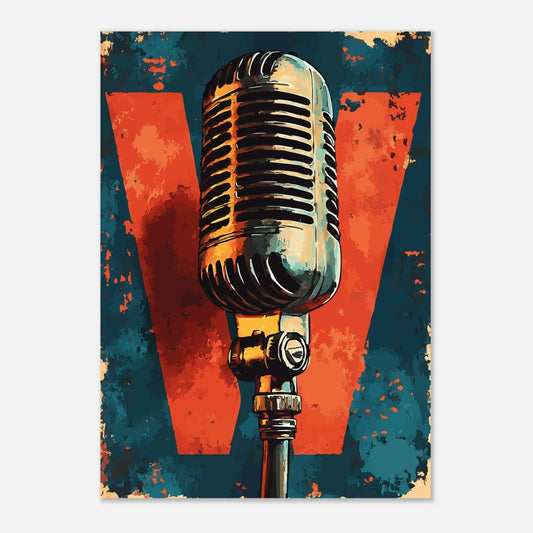 Microphone Rode Poster Sound vibes - dynamic music posters – Sillystroke