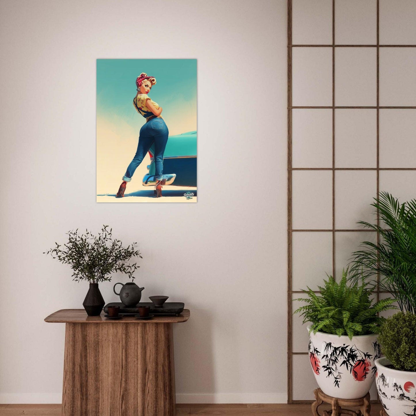 Rockabilly Poster - Vintage Wall Art - Design 1 of 20 - Sillystroke