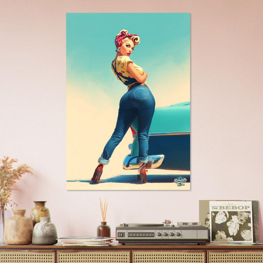 Rockabilly Poster - Vintage Wall Art - Design 1 of 20 - Sillystroke