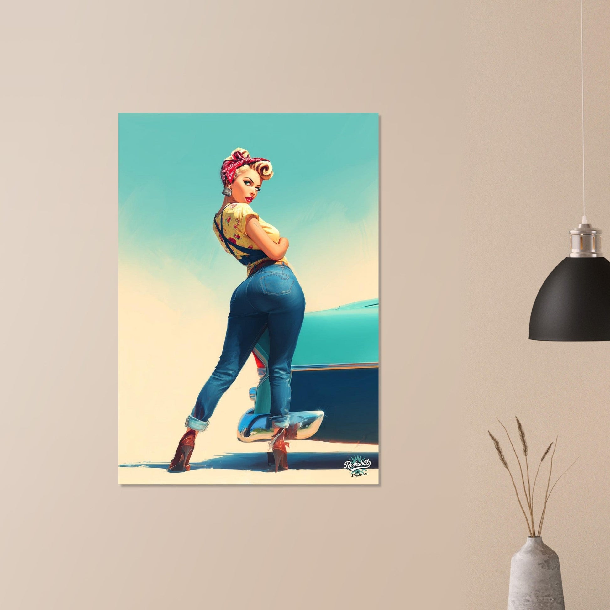 Rockabilly Poster - Vintage Wall Art - Design 1 of 20 - Sillystroke