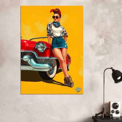 Rockabilly Poster - Vintage Wall Art - Design 10 of 20 - Sillystroke