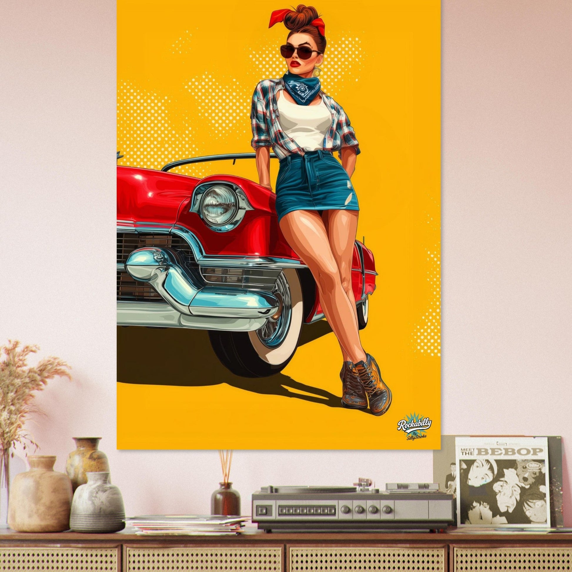 Rockabilly Poster - Vintage Wall Art - Design 10 of 20 - Sillystroke