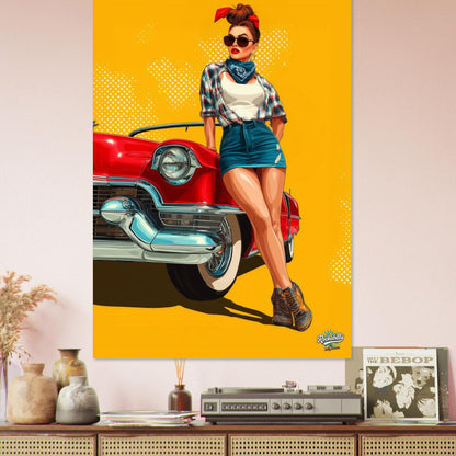 Rockabilly Poster - Vintage Wall Art - Design 10 of 20 - Sillystroke