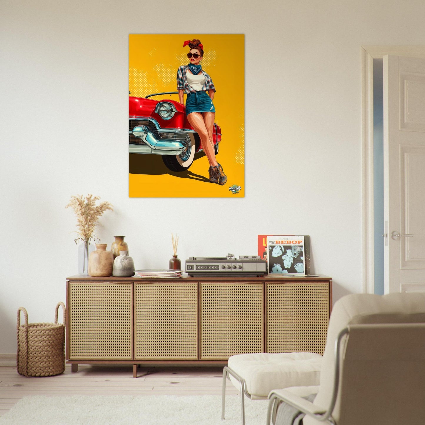 Rockabilly Poster - Vintage Wall Art - Design 10 of 20 - Sillystroke