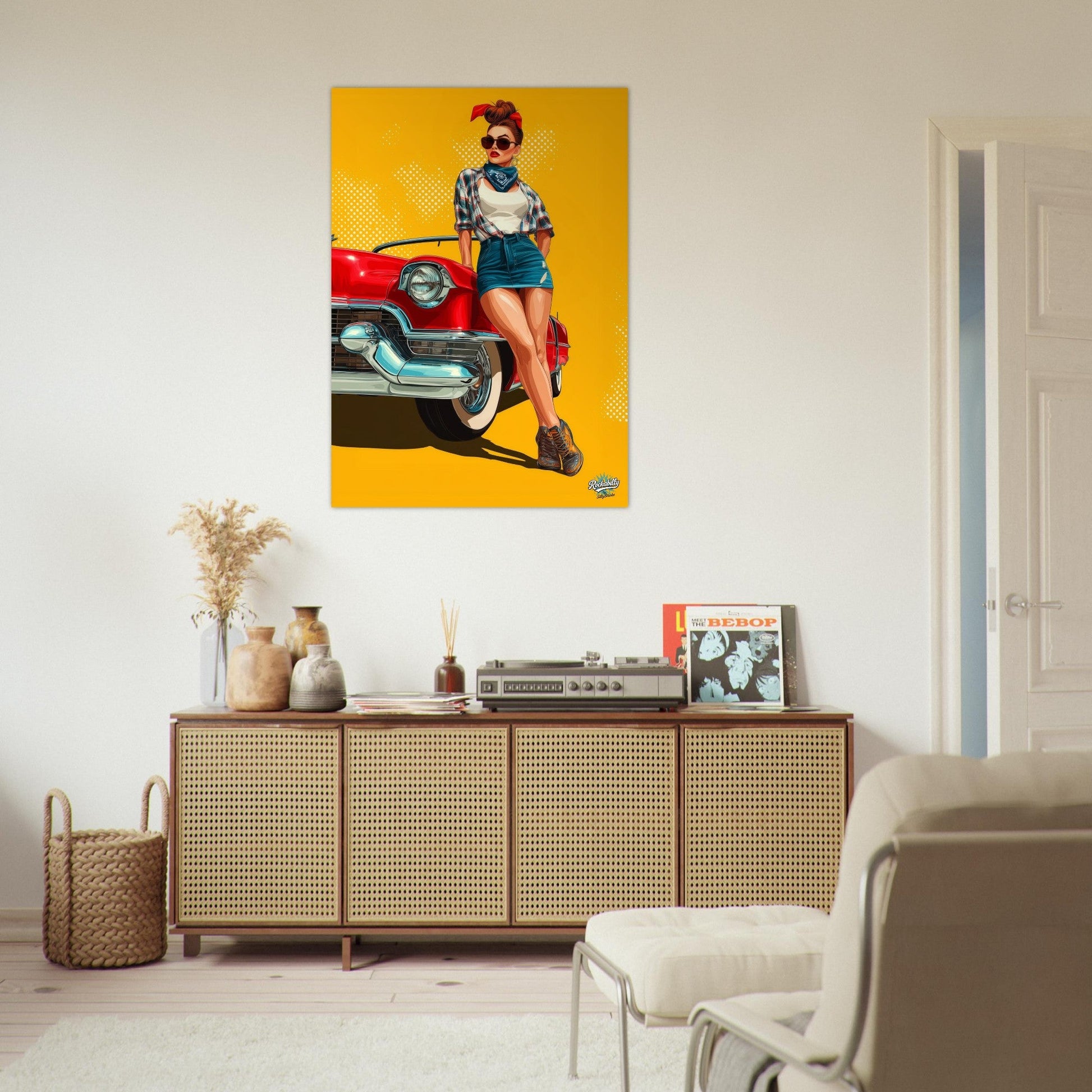 Rockabilly Poster - Vintage Wall Art - Design 10 of 20 - Sillystroke