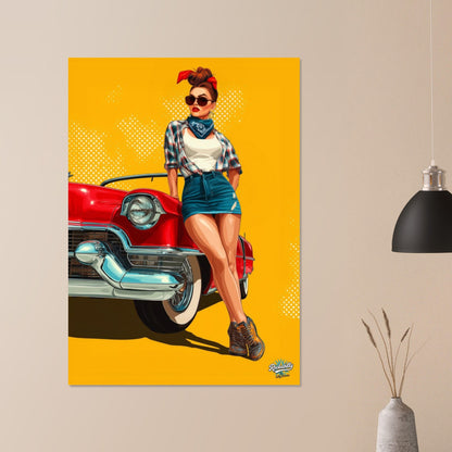 Rockabilly Poster - Vintage Wall Art - Design 10 of 20 - Sillystroke