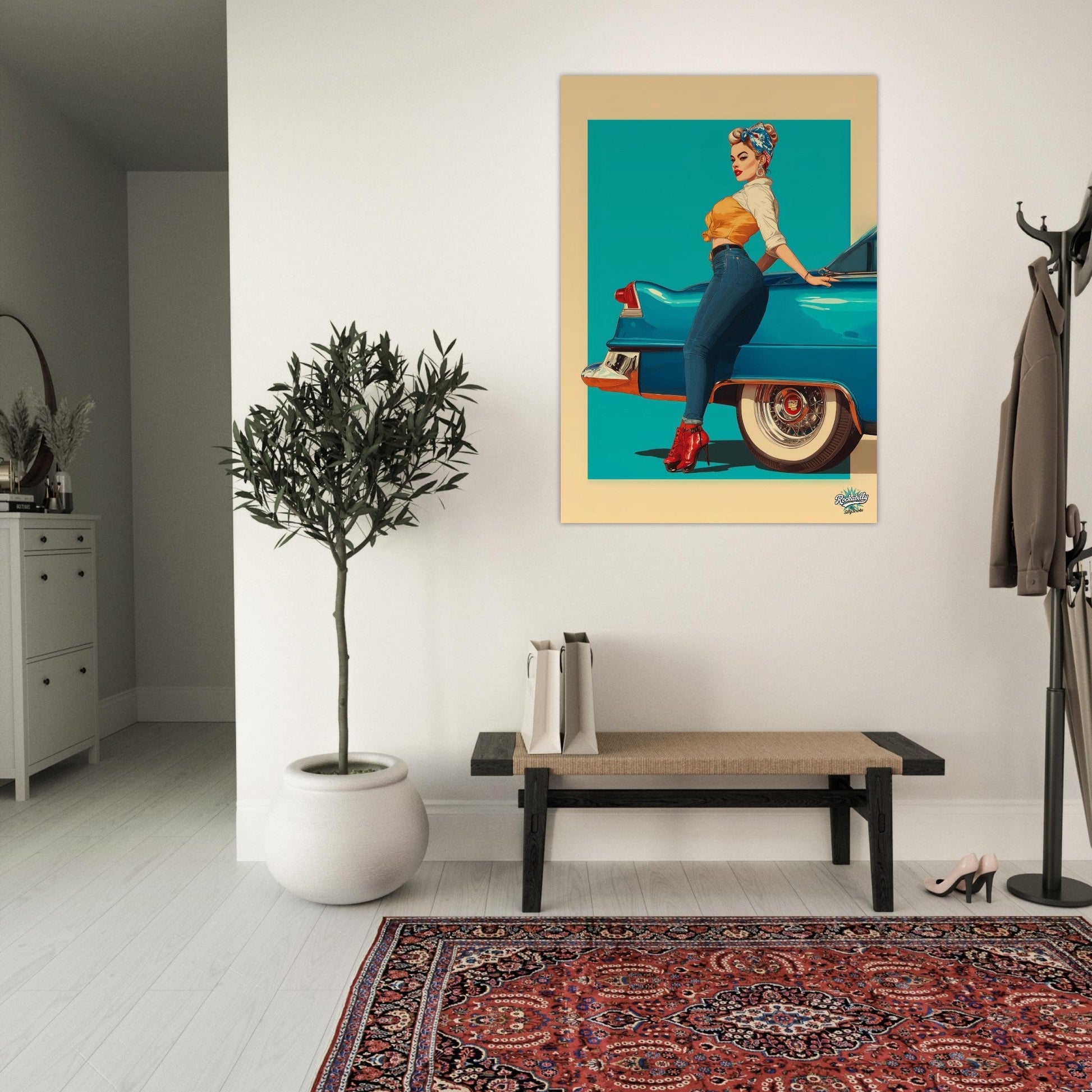 Rockabilly Poster - Vintage Wall Art - Design 11 of 20 - Sillystroke