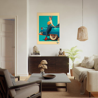 Rockabilly Poster - Vintage Wall Art - Design 11 of 20 - Sillystroke