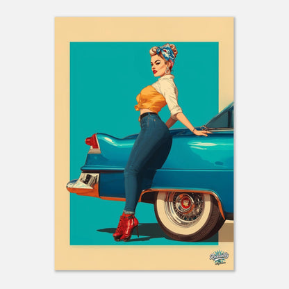 Rockabilly Poster - Vintage Wall Art - Design 11 of 20 - Sillystroke