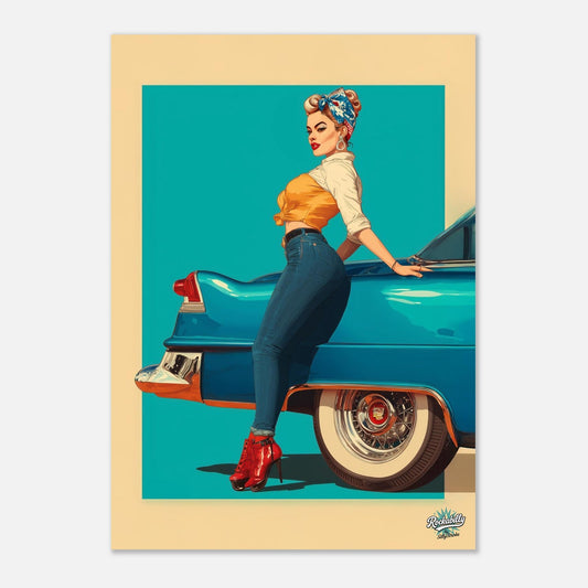 Rockabilly Poster - Vintage Wall Art - Design 11 of 20 - Sillystroke