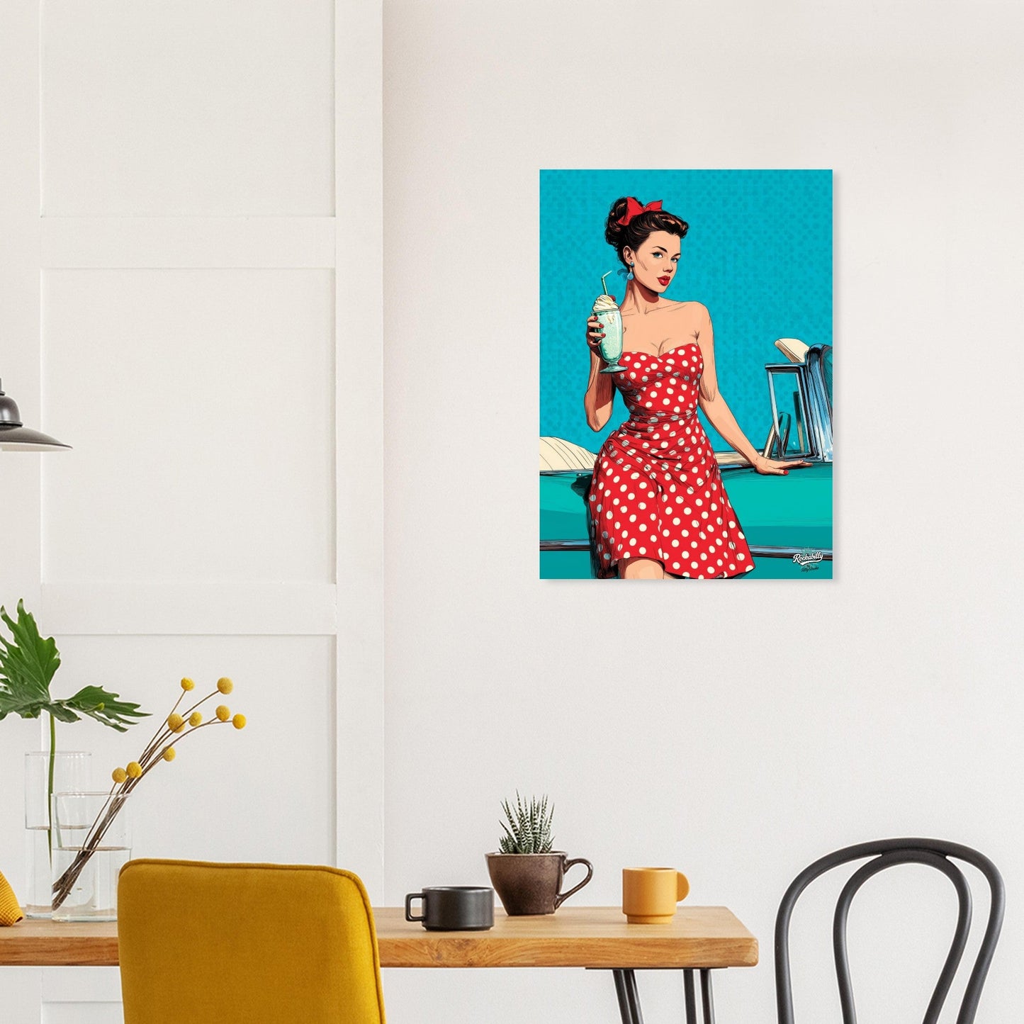 Rockabilly Poster - Vintage Wall Art - Design 12 of 20 - Sillystroke