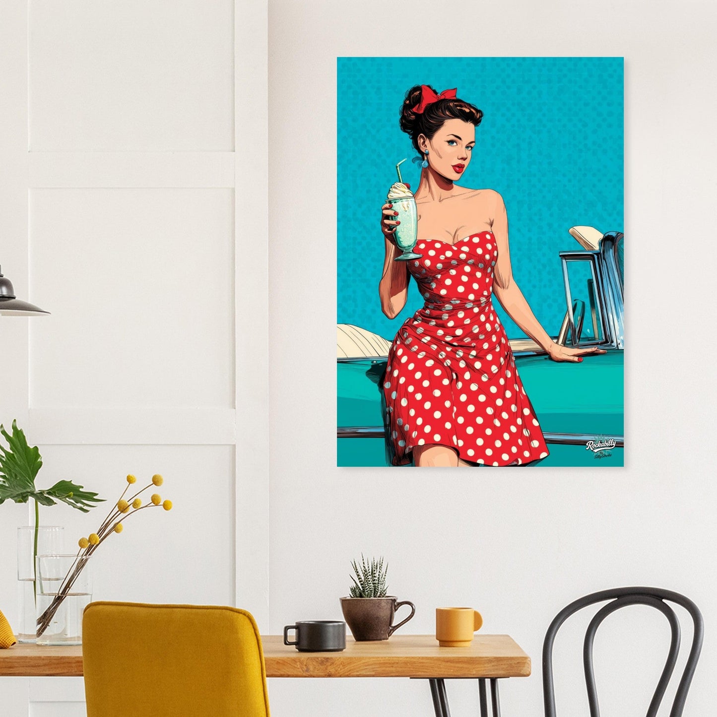 Rockabilly Poster - Vintage Wall Art - Design 12 of 20 - Sillystroke