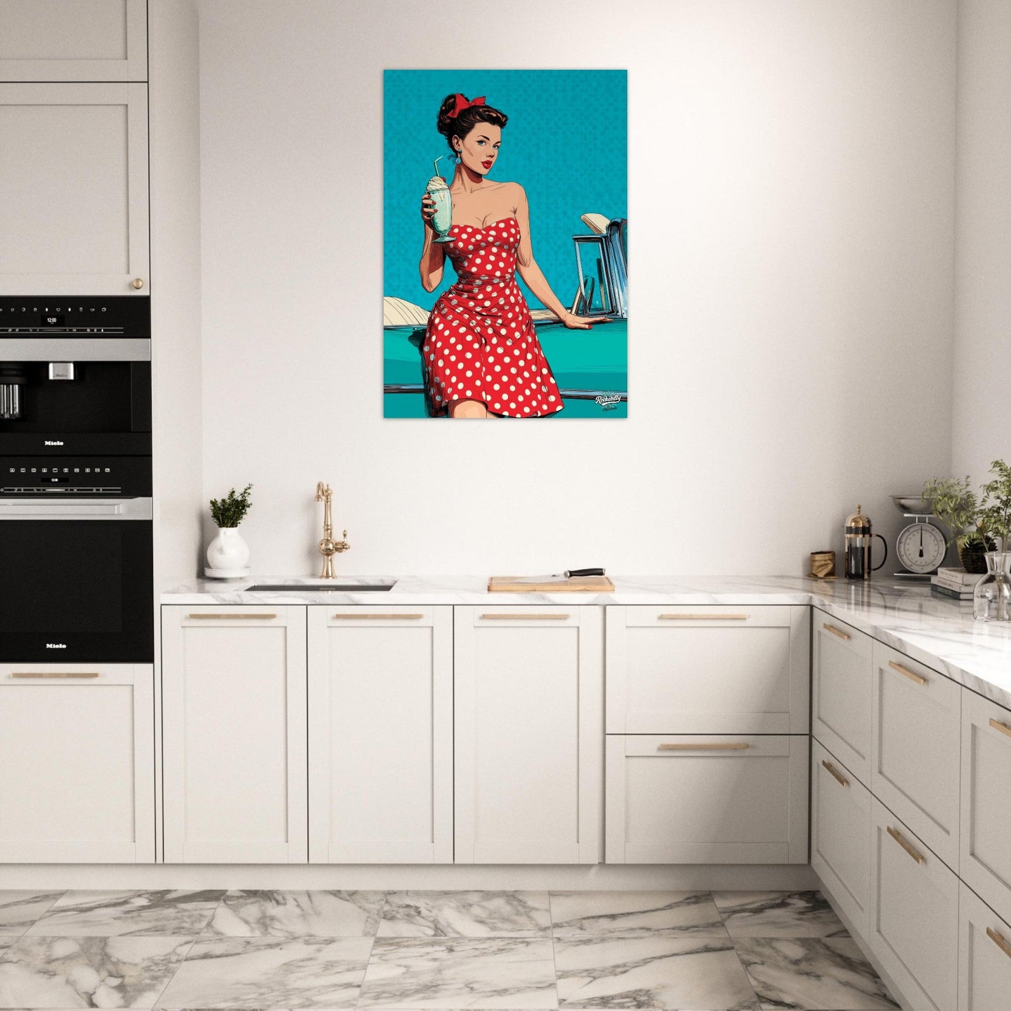 Rockabilly Poster - Vintage Wall Art - Design 12 of 20 - Sillystroke