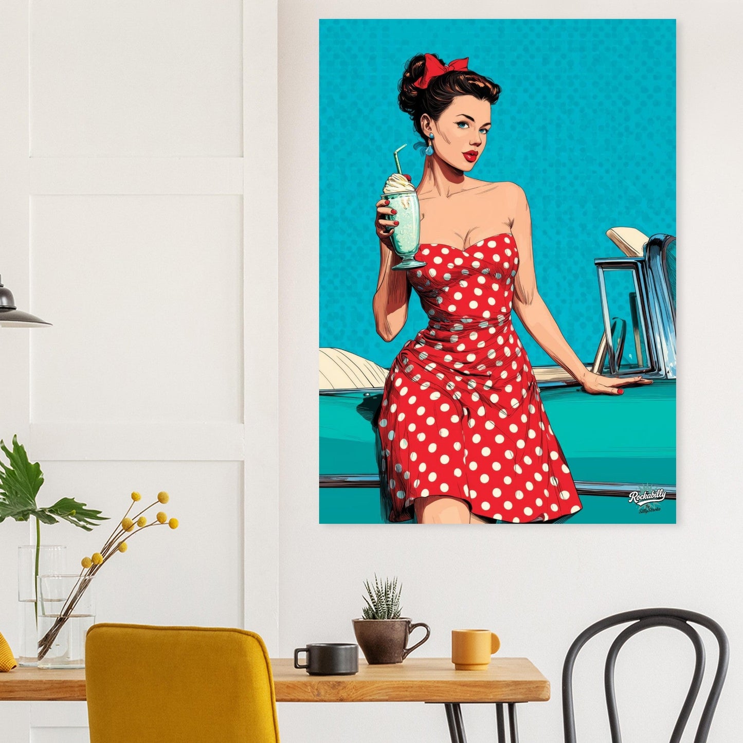 Rockabilly Poster - Vintage Wall Art - Design 12 of 20 - Sillystroke