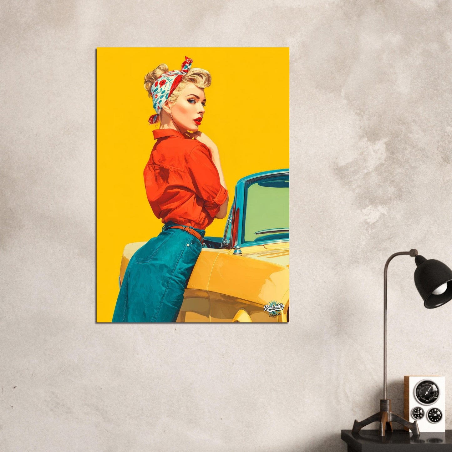 Rockabilly Poster - Vintage Wall Art - Design 13 of 20 - Sillystroke