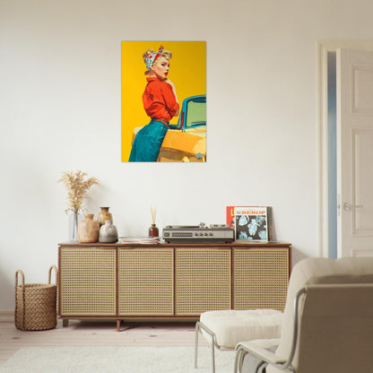 Rockabilly Poster - Vintage Wall Art - Design 13 of 20 - Sillystroke