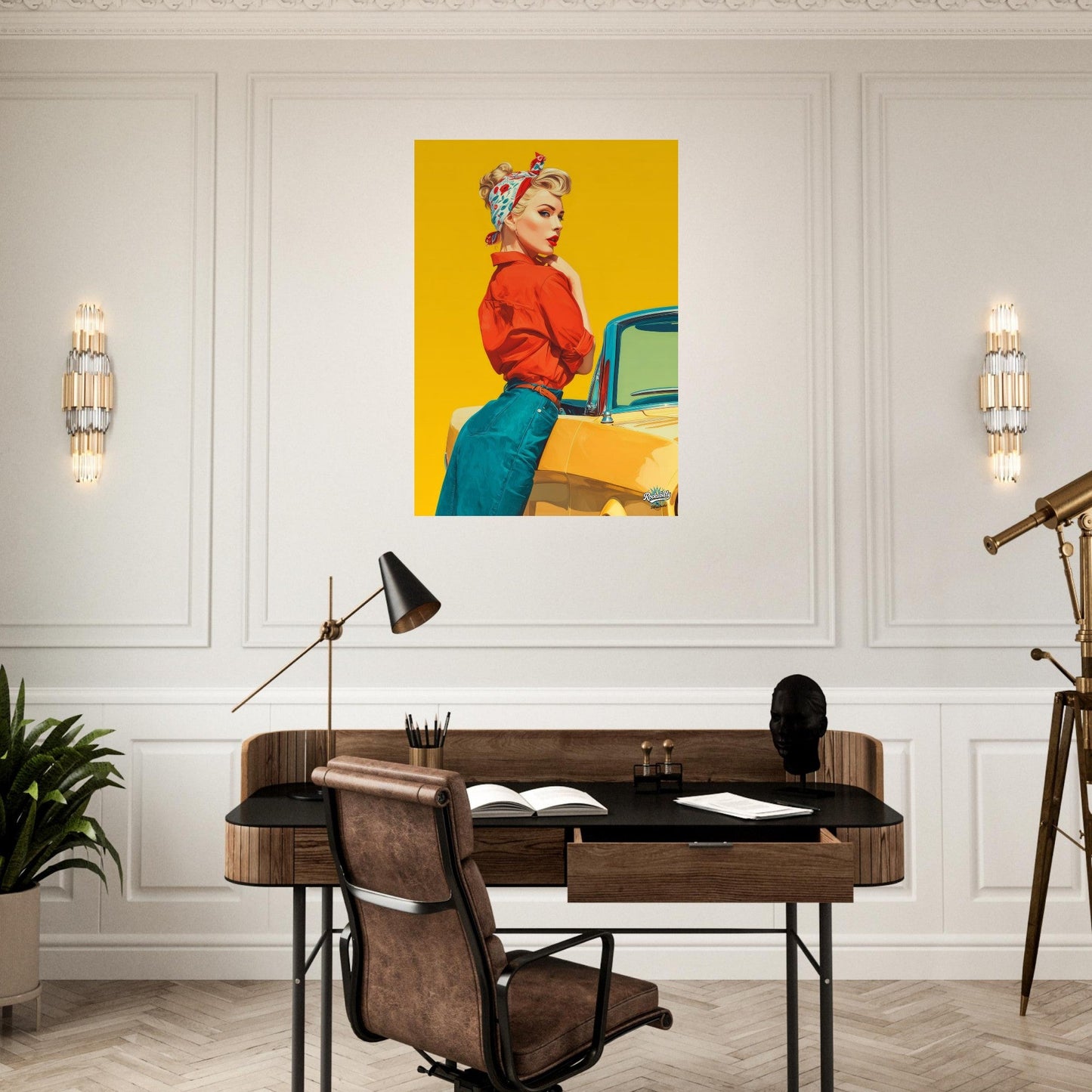 Rockabilly Poster - Vintage Wall Art - Design 13 of 20 - Sillystroke