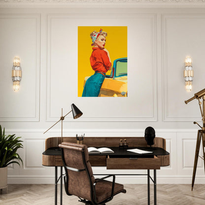 Rockabilly Poster - Vintage Wall Art - Design 13 of 20 - Sillystroke