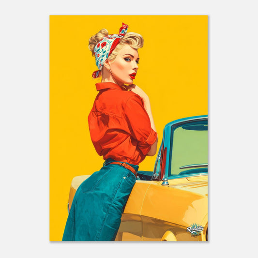 Rockabilly Poster - Vintage Wall Art - Design 13 of 20 - Sillystroke