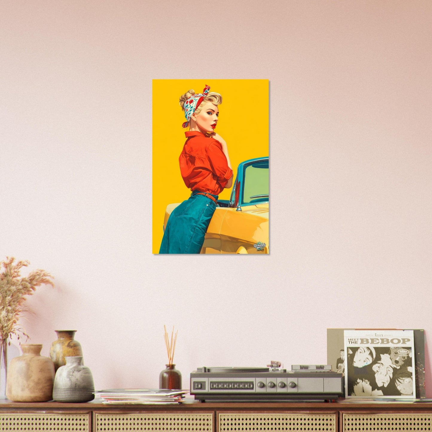 Rockabilly Poster - Vintage Wall Art - Design 13 of 20 - Sillystroke