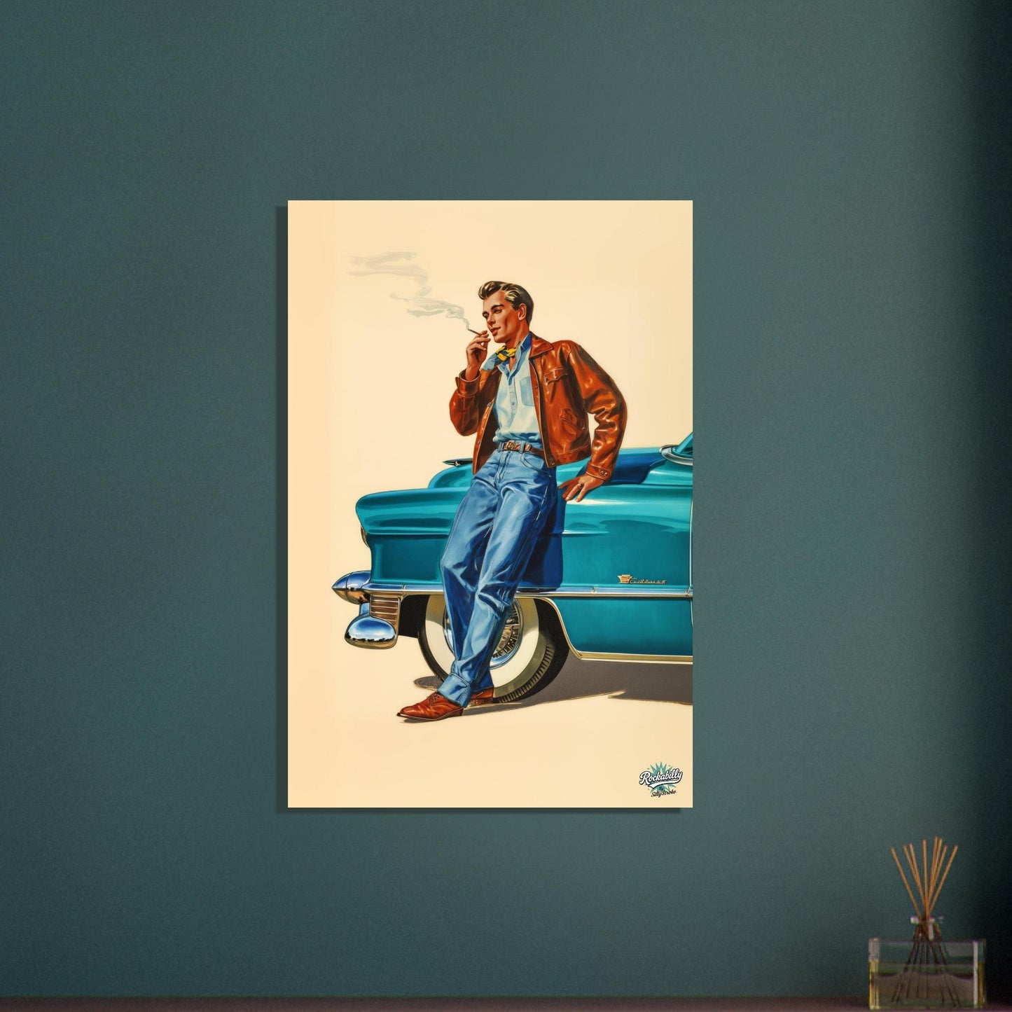 Rockabilly Poster - Vintage Wall Art - Design 14 of 20 - Sillystroke