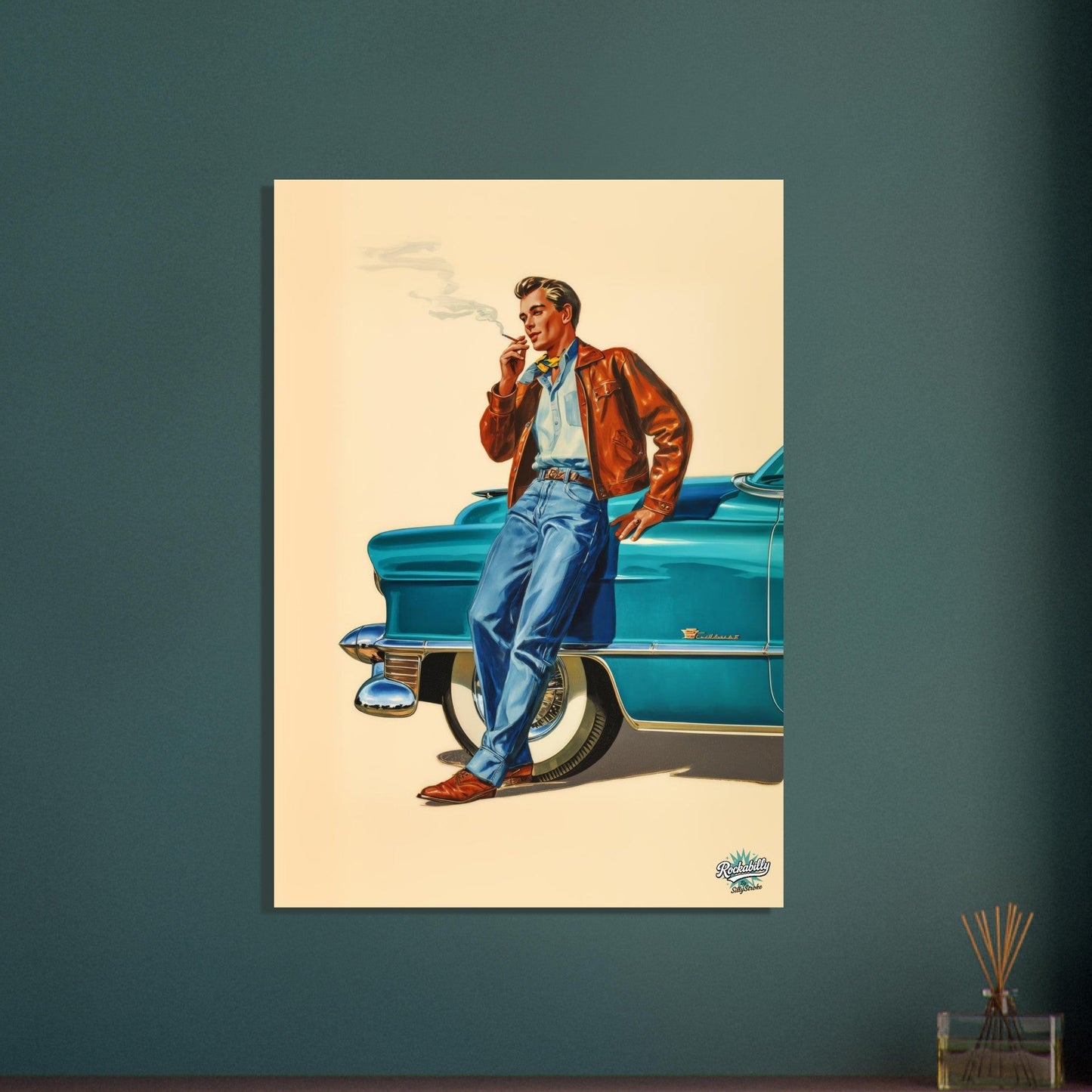 Rockabilly Poster - Vintage Wall Art - Design 14 of 20 - Sillystroke
