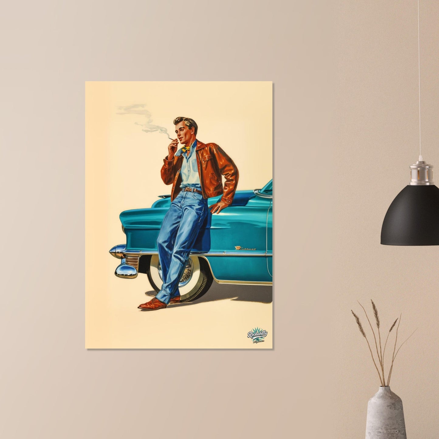 Rockabilly Poster - Vintage Wall Art - Design 14 of 20 - Sillystroke