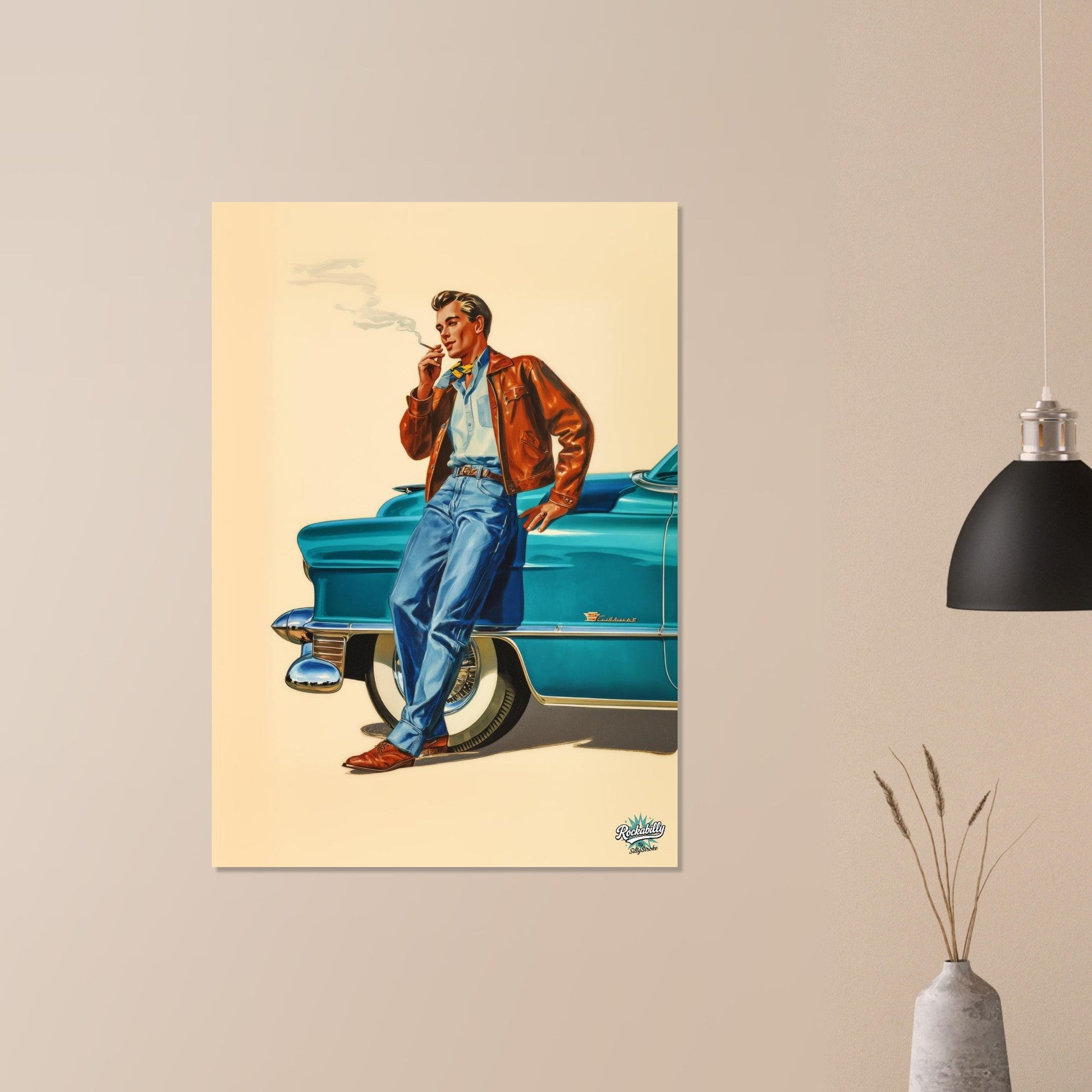 Rockabilly Poster - Vintage Wall Art - Design 14 of 20 - Sillystroke