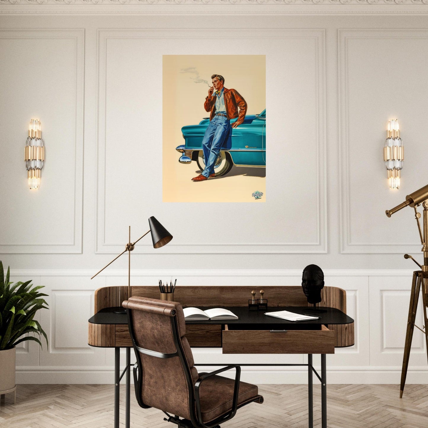 Rockabilly Poster - Vintage Wall Art - Design 14 of 20 - Sillystroke