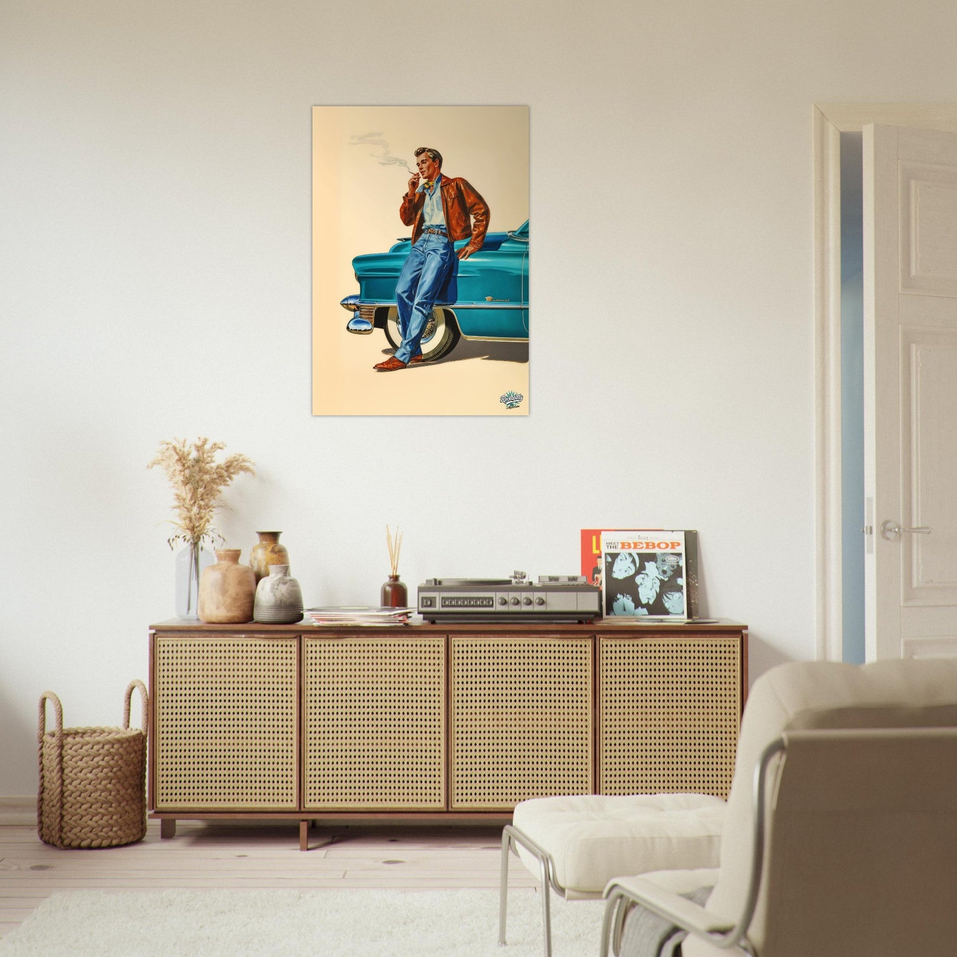 Rockabilly Poster - Vintage Wall Art - Design 14 of 20 - Sillystroke