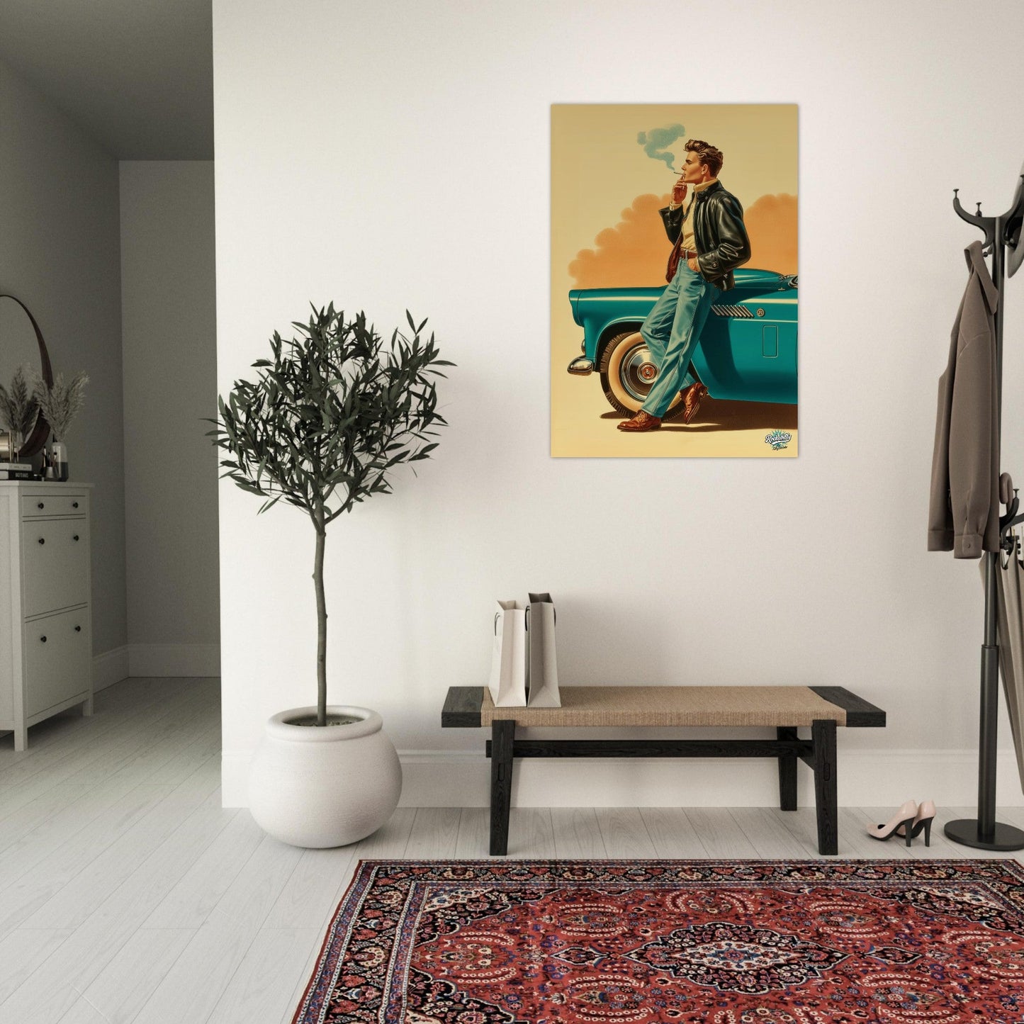 Rockabilly Poster - Vintage Wall Art - Design 15 of 20 - Sillystroke