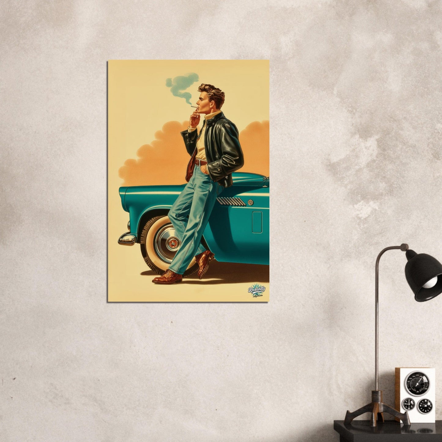 Rockabilly Poster - Vintage Wall Art - Design 15 of 20 - Sillystroke