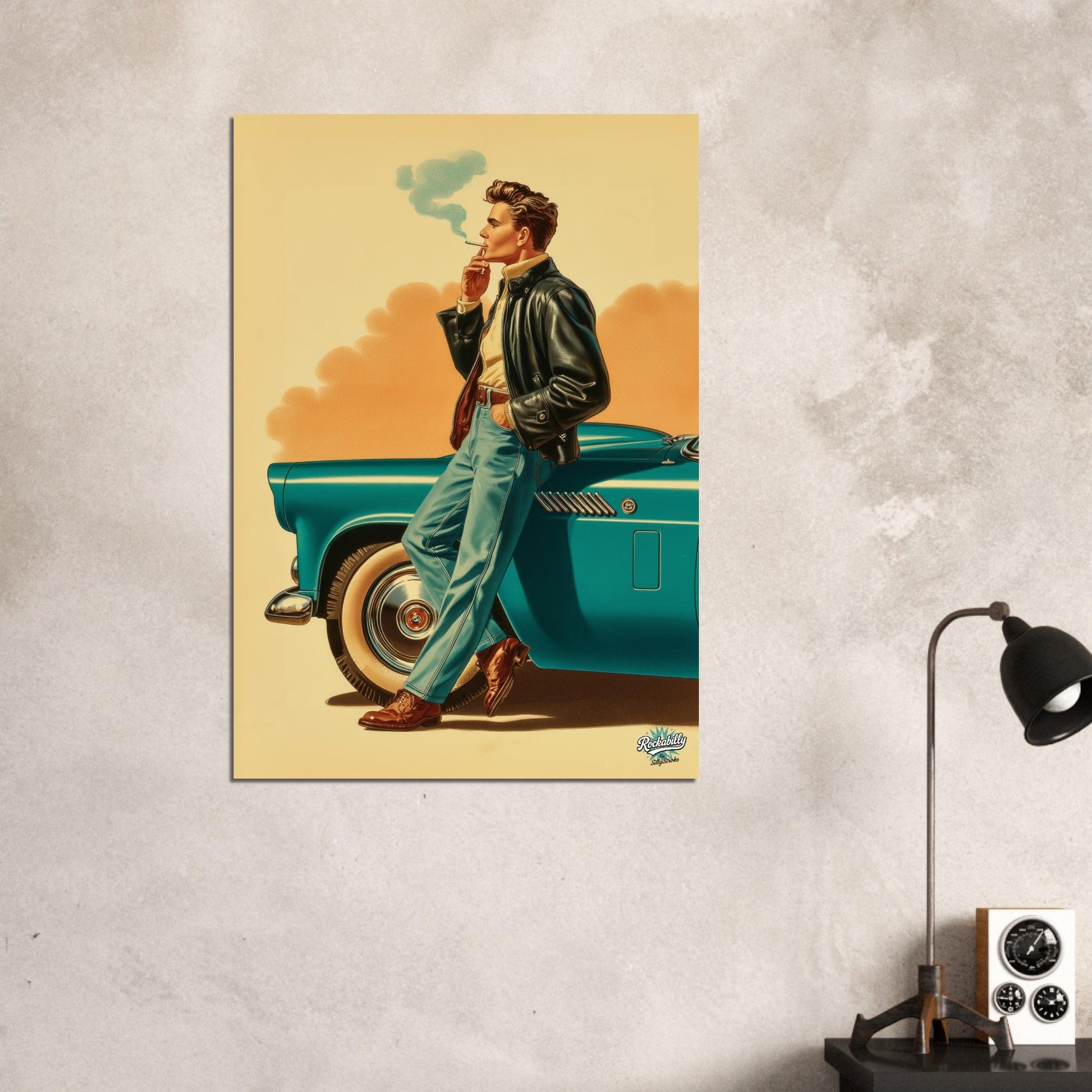 Rockabilly Poster - Vintage Wall Art - Design 15 of 20 - Sillystroke