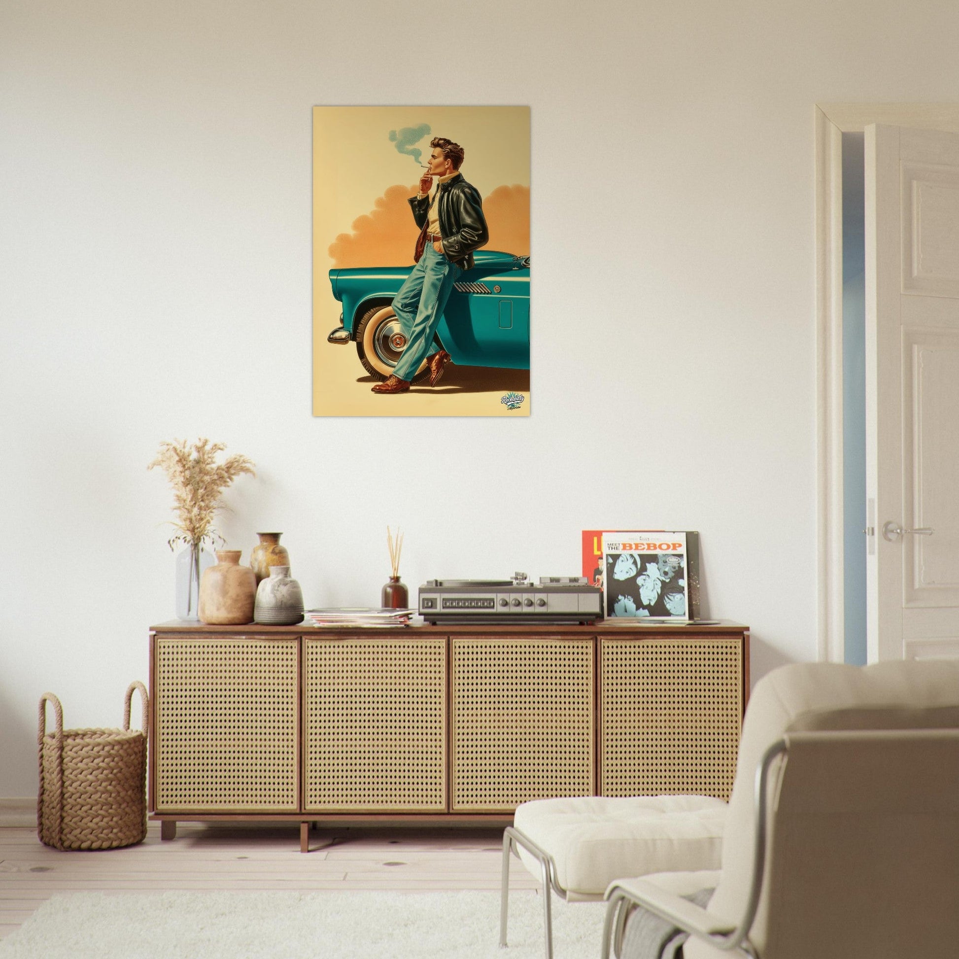 Rockabilly Poster - Vintage Wall Art - Design 15 of 20 - Sillystroke