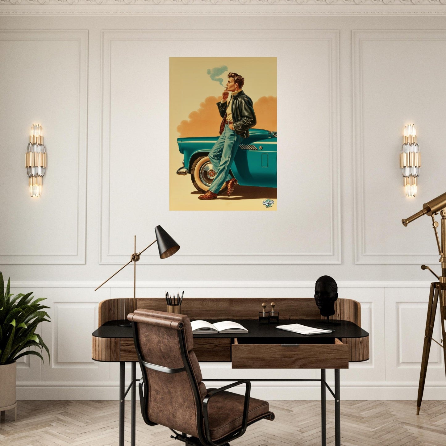 Rockabilly Poster - Vintage Wall Art - Design 15 of 20 - Sillystroke