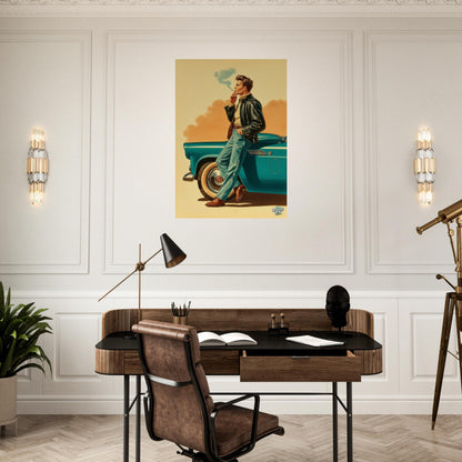 Rockabilly Poster - Vintage Wall Art - Design 15 of 20 - Sillystroke